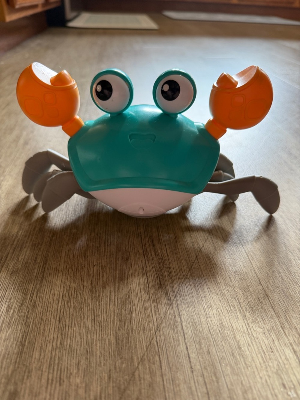 Teal and Orange Crab crawling Toy - Kids Toys